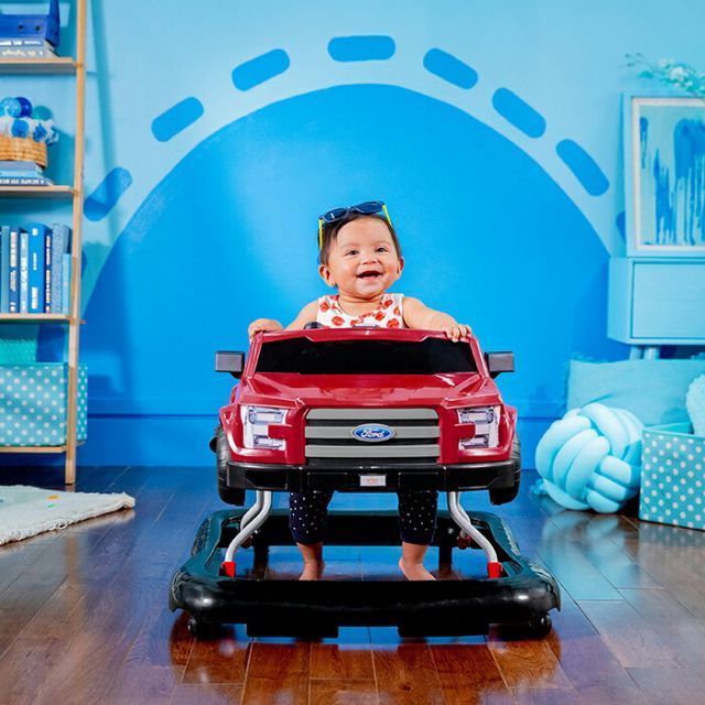 Kids2 Bright Starts Ford F-150 4 in 1 ベビーウォーカー 12860 組み立て式 キッズツー ブライトスターツ フォード コラボ 歩行器 赤ちゃん 6ヶ月 知育玩具 室内遊び ギフト プレゼント 高さ調整 折りたたみ