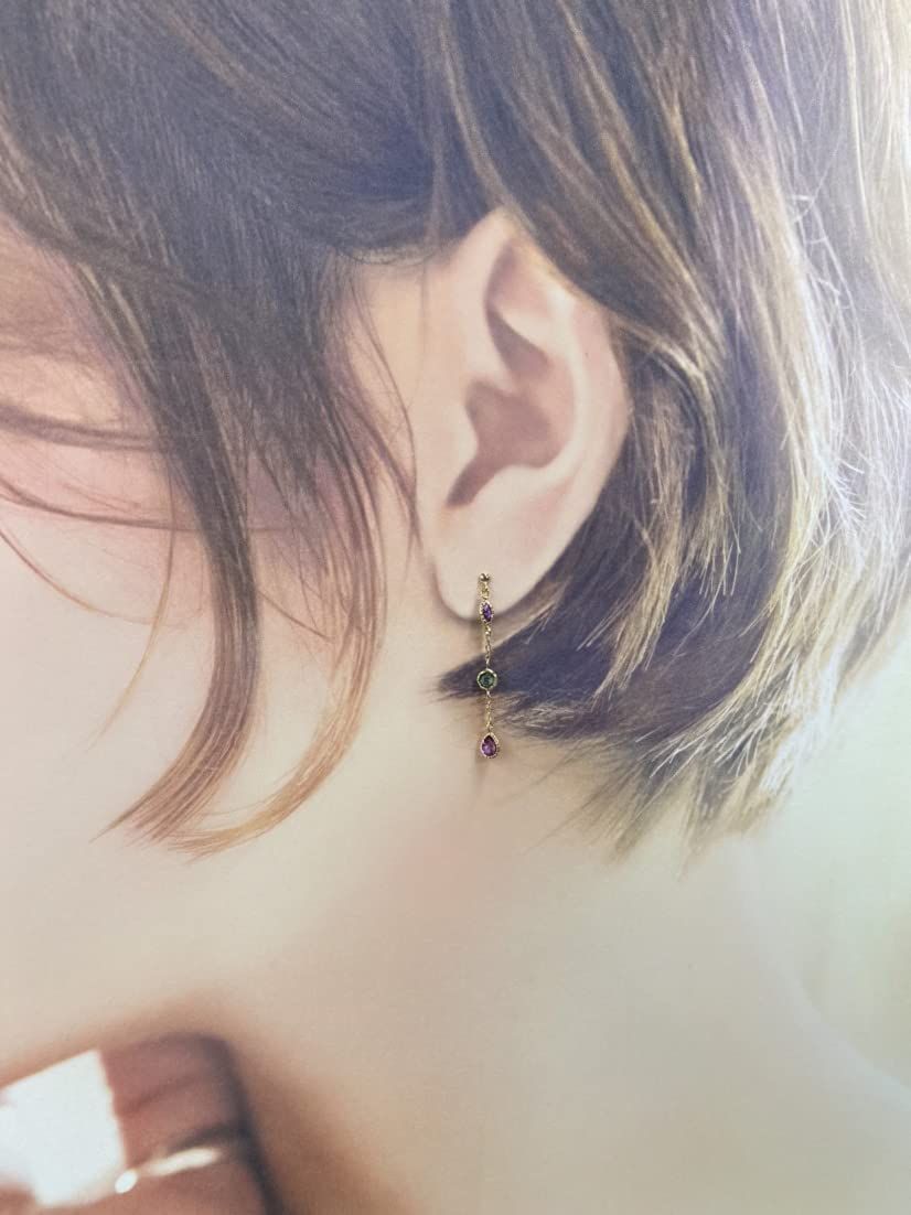 数量 DI CHIARO DIAMANTE ディアマンテ K10イエローゴールド アメシスト＆グリーンクォーツ＆ロードライトガーネット ディ ピアス キャーロ CHS792 TALLINNNEXPO_COM