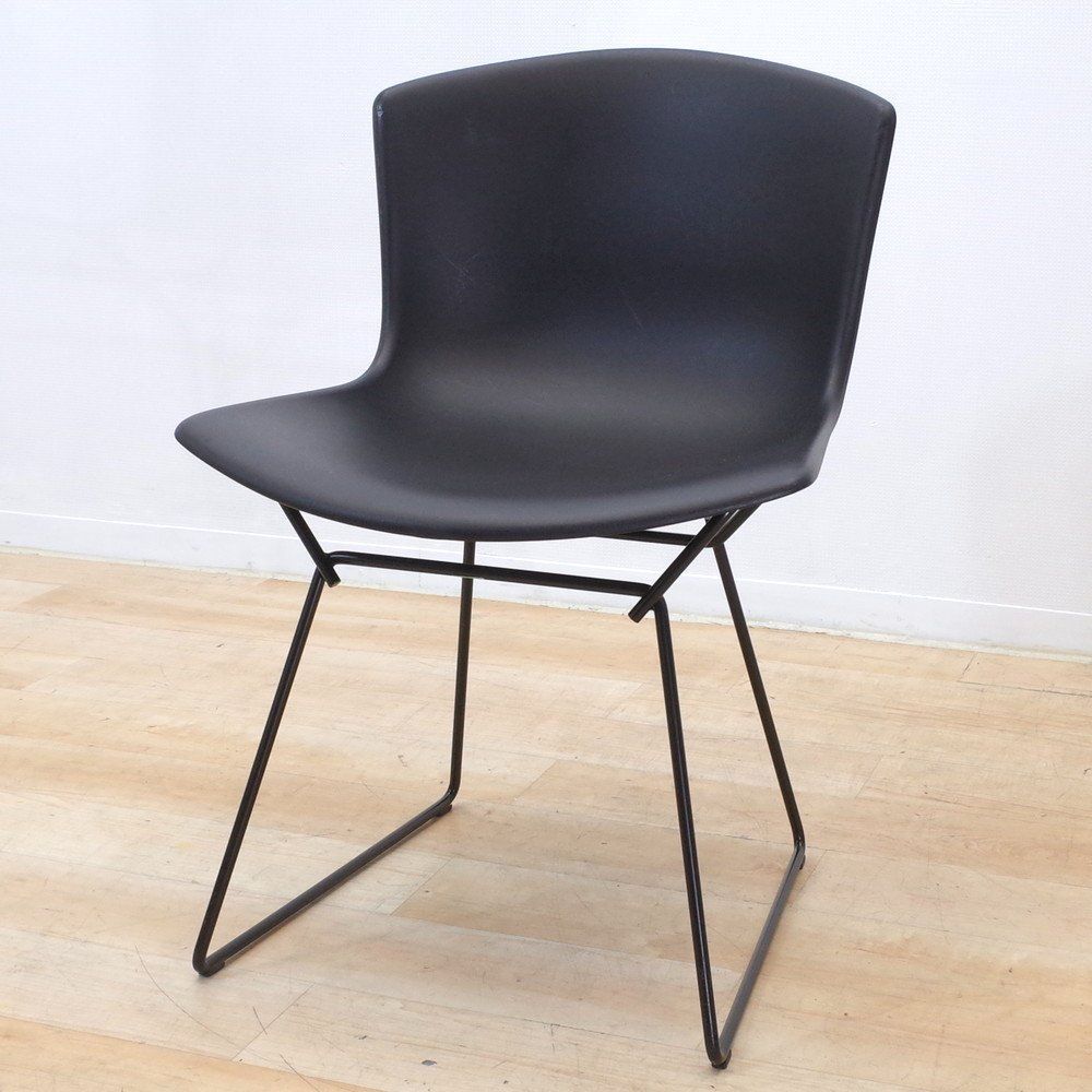 Knoll ノル Bertoia Collection プラスチック サイドチェア ハリー ベルトイア ミッドセンチュリー ブラック EG14559  中古デザイナーズ家具 - メルカリ