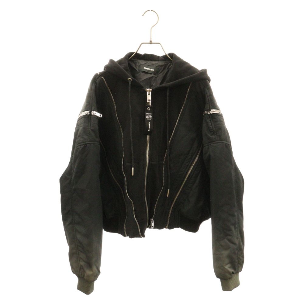DIESEL (ディーゼル) ジップデザイン ドッキング パーカー ブルゾン
