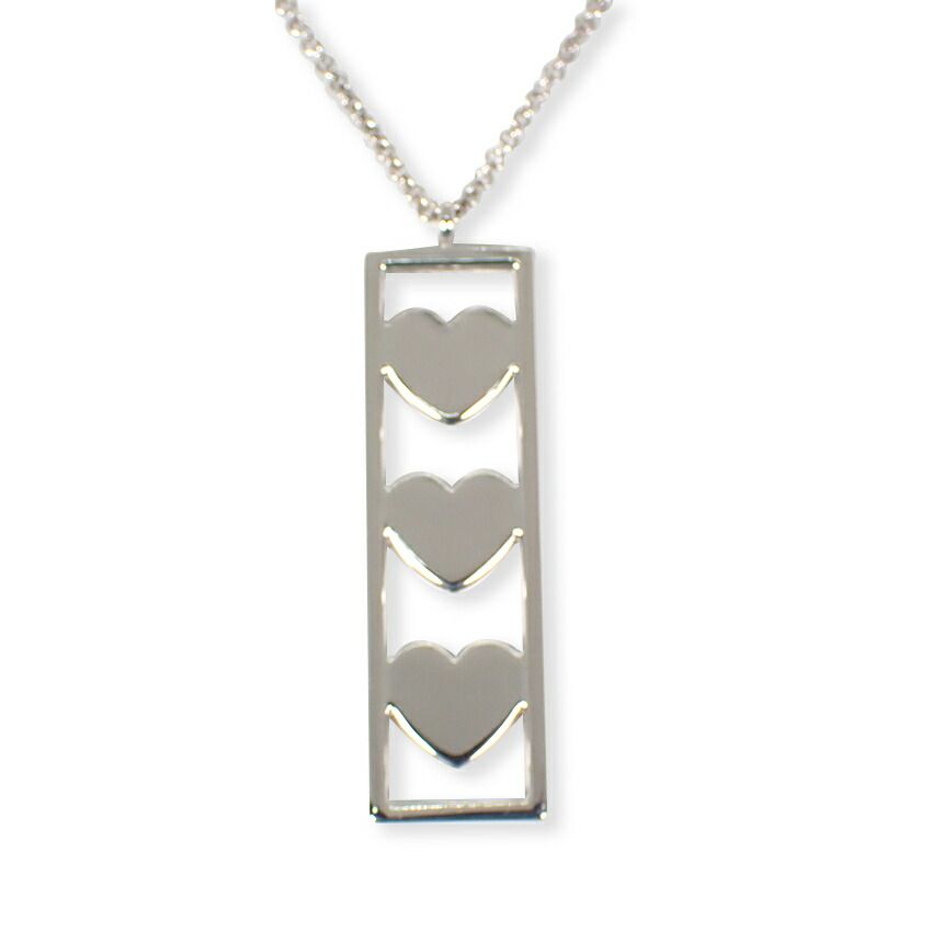 ティファニー 925 トリプルハート ペンダント/ネックレス//g476-97  