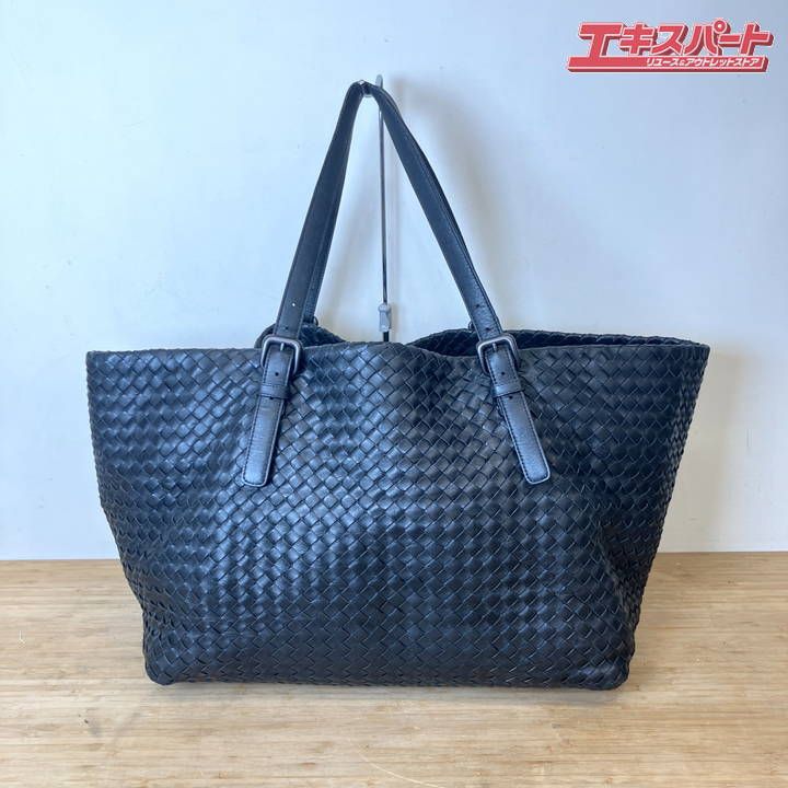 BOTTEGA VENETA ボッテガヴェネタ イントレチャート チェスター トートバッグ ブラック ミスマ店