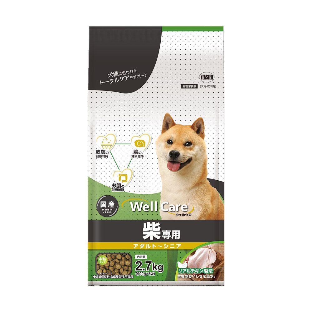 （まとめ買い）イースター ウェルケア 柴専用 アダルト～シニア 2.7kg 犬用フード 【&times;3セット】
