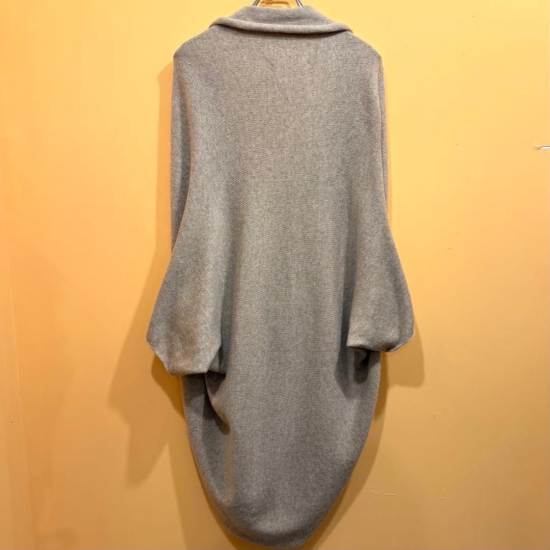 カシミヤ混 LES COPAINS コーディガン グレージュ S