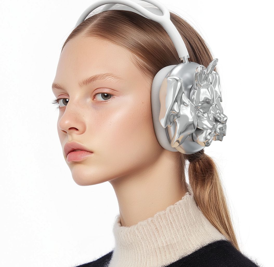 AND A ASH メタルウサギ AirPods max アクセサリー シルバー 韓国