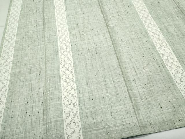 平和屋着物○結城紬 120亀甲 雲取り草花文 正絹 逸品 DAAV1497tw