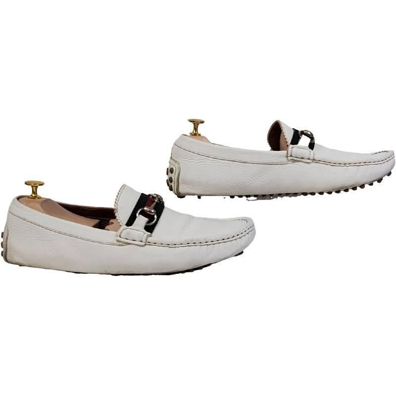 グッチ　ホースビット　金具　シェリーライン　ドライビング　シボ革　US9 グッチ ホースビット 金具 シェリーライン ドライビング シボ革