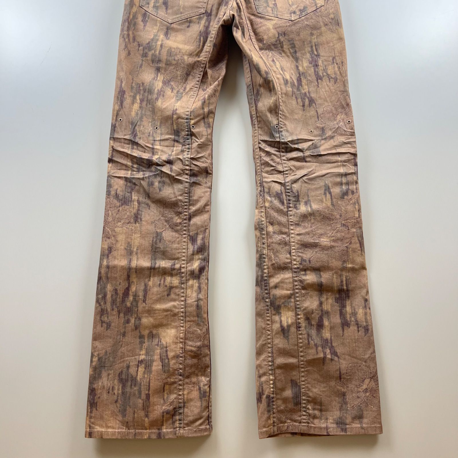 HaaT ISSEY MIYAKE 00s archive ventilation flower flare pants