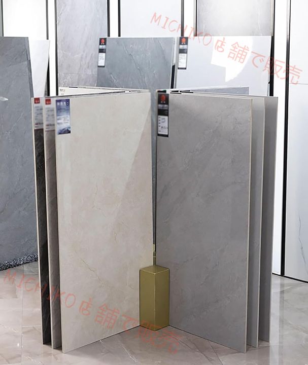 床タイル展示台 セラミックタイルサンプルディスプレイラック 正方形 小売店 展示会 小型 フロアサンプルホルダー 倉庫 建材サンプル 収納ラック 商業 床置き 40x40x30cm 15.7x15.7x11.8in シルバー