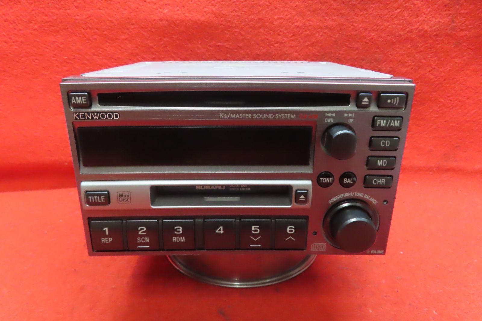 BP5/BL5 レガシィ 前期 6CDチェンジャー MDプレイヤー スバル GX-201JEF2 6連奏CD BP5 レガシィ 即決 保障付