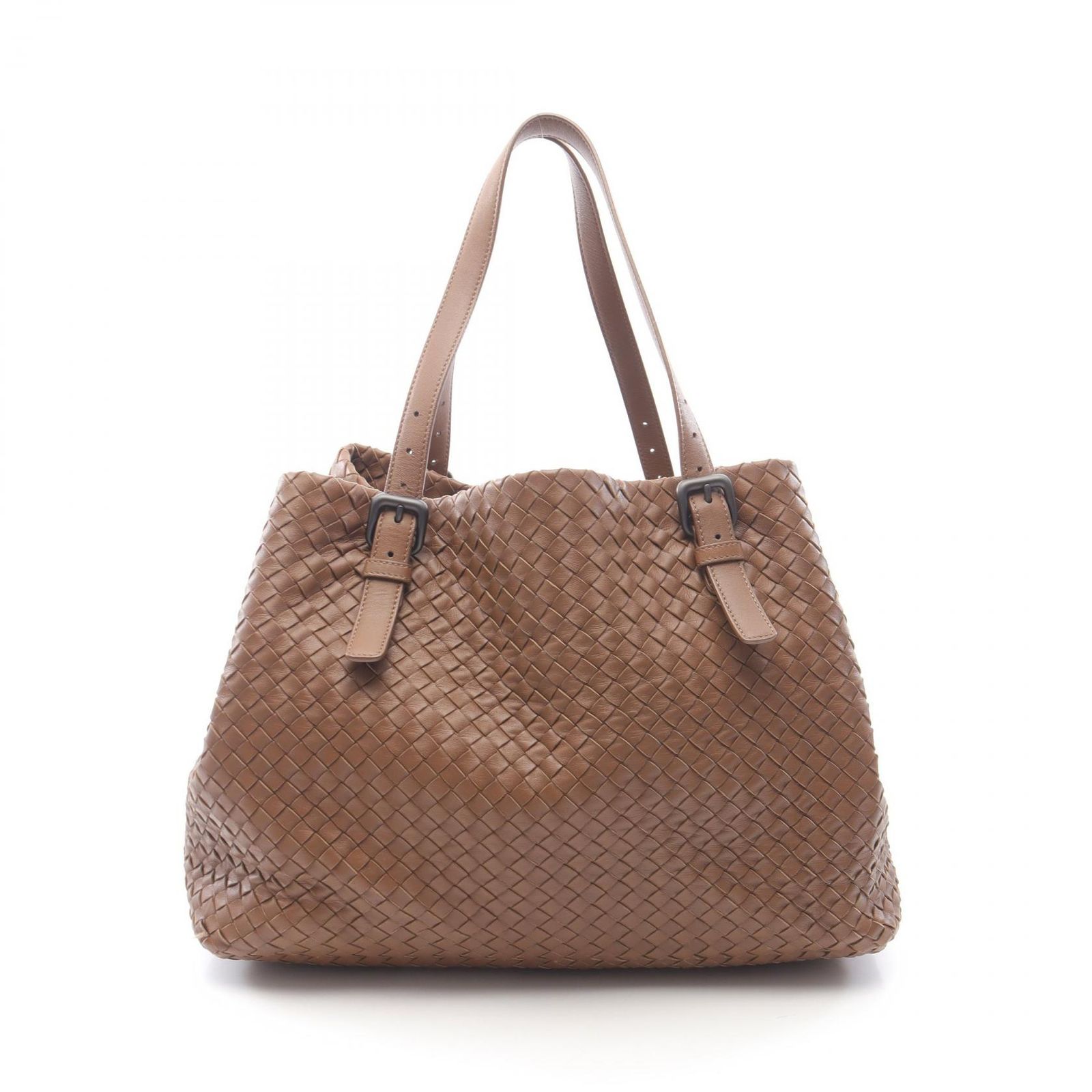 極美品✨　BOTTGAVENETA イントレチャート  トートバッグ　ブラウン BOTTEGA VENETA イントレチャート カバ MM トートバッグ