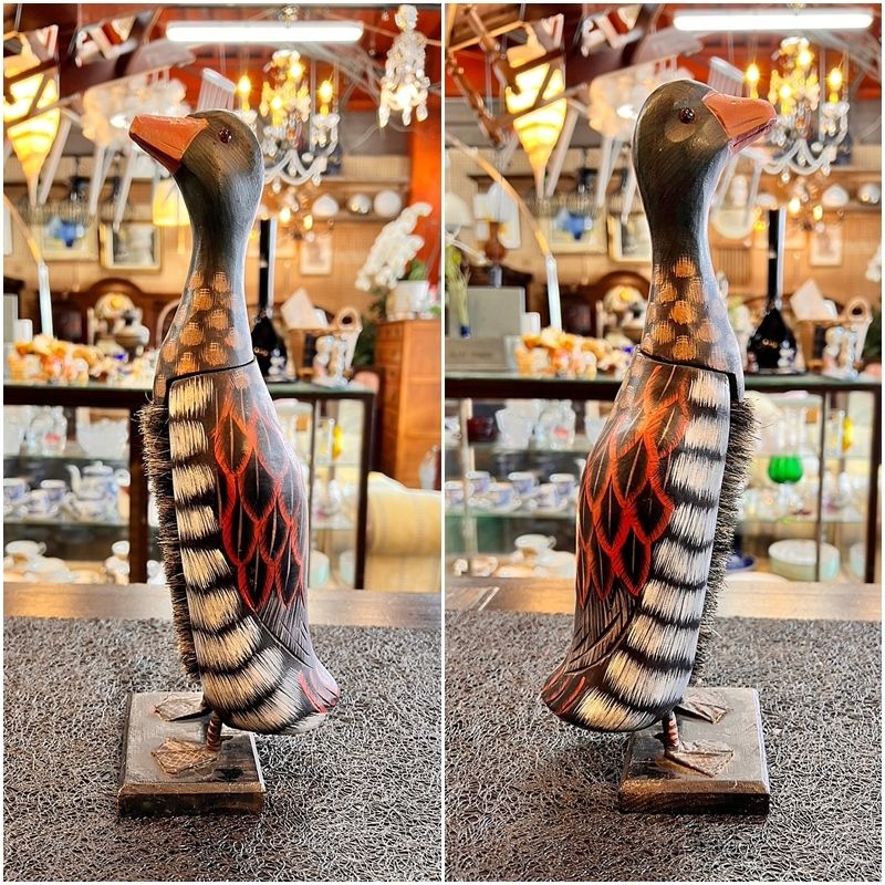 アンティークな木製木彫りの鳥の置物 Amazon.co.jp: 鳥の彫刻 ホーム