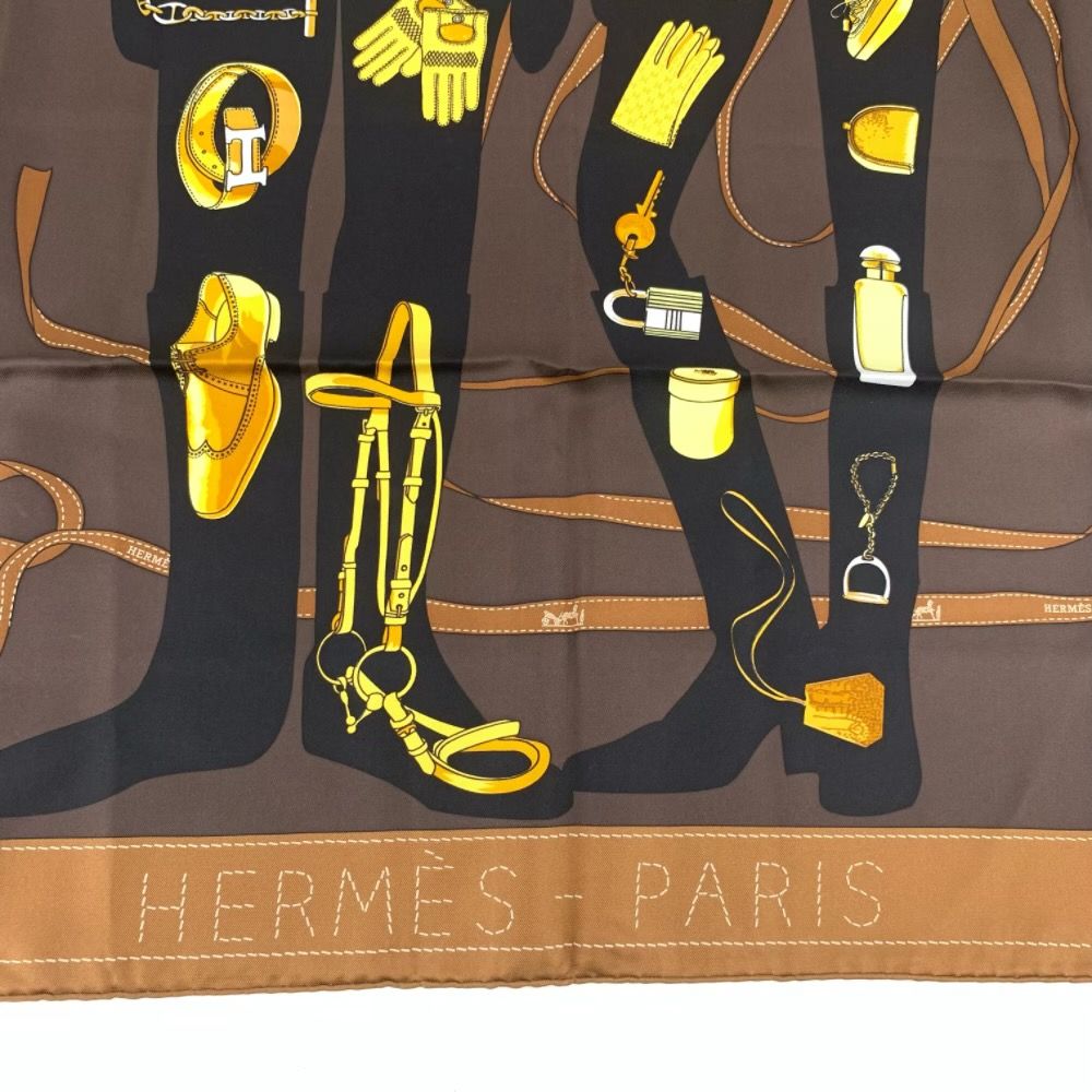 ☘️極美品☘️ HERMES ムッシュ＆マダム スカーフ カレ90 かめ様】極美品✨エルメス カレ90 ムッシュ&マダム スカーフ