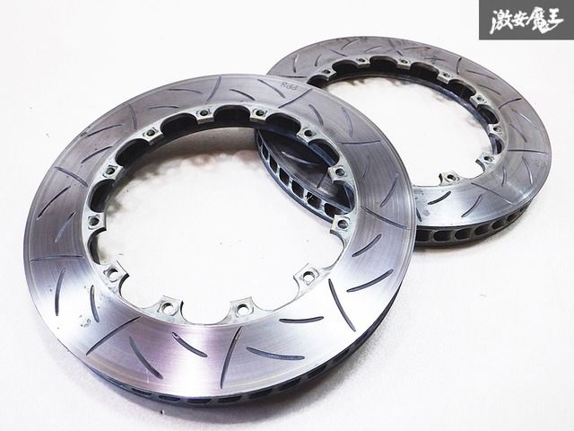 テスト走行のみ!! Rdd ブレーキローター 2ピース 370Φ 残量 約34.7mm APレーシングキャリパー用 BNR32 BCNR33 BNR34 GT-R 棚N3