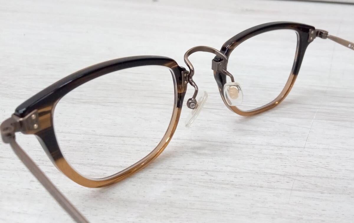 越前國甚六作 エチゼンコクジンロクサク アイウェア 甚ノ捨五 jin015 48 23-145 BROWNHALF ブラウン系 KANDAIZUMI_COM