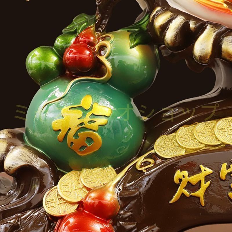 アロワナ 置物 オブジェ 財運 金運 運気アップ レッド 赤 オレンジ ゴールド 黄金 風水 厄除け 縁起物 開運 健康運 仕事運 家庭運 金運 開運 商売 盛 インテリア リビング オフィス NEXPOTALLINN_EU