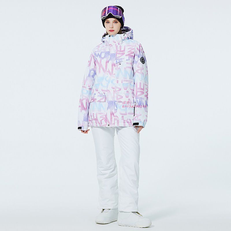 スキーウェア 上下セット メンズ レディース スノーボードウェア フード付き スキー 雪遊び スノーウェア スポーツウェア パンツ 防寒 ジャケット kni5a398146