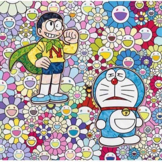 村上隆 ドラえもん パワーマンになった気分 でもだいじょうぶ ED300 zingaro kaikaikiki カイカイキキ ポスター アート 美術品