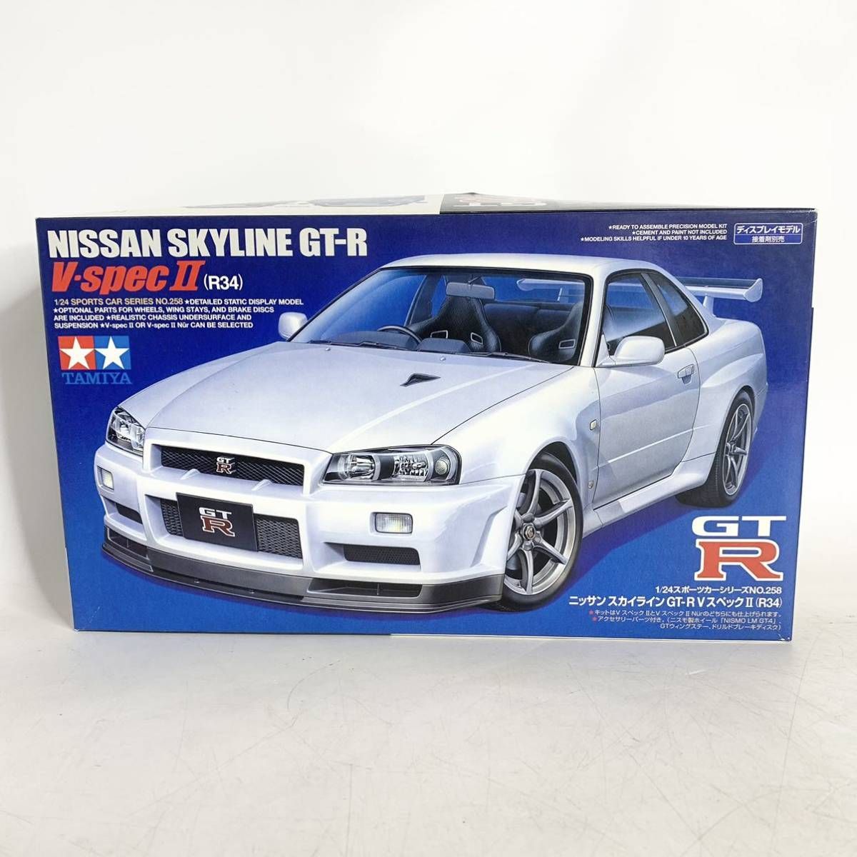 未組立 タミヤ 1/24 ニッサン スカイライン GT-R VスペックⅡ R34 NISSAN SKYLINE TAMIYA 24258 プラモデル  - メルカリ