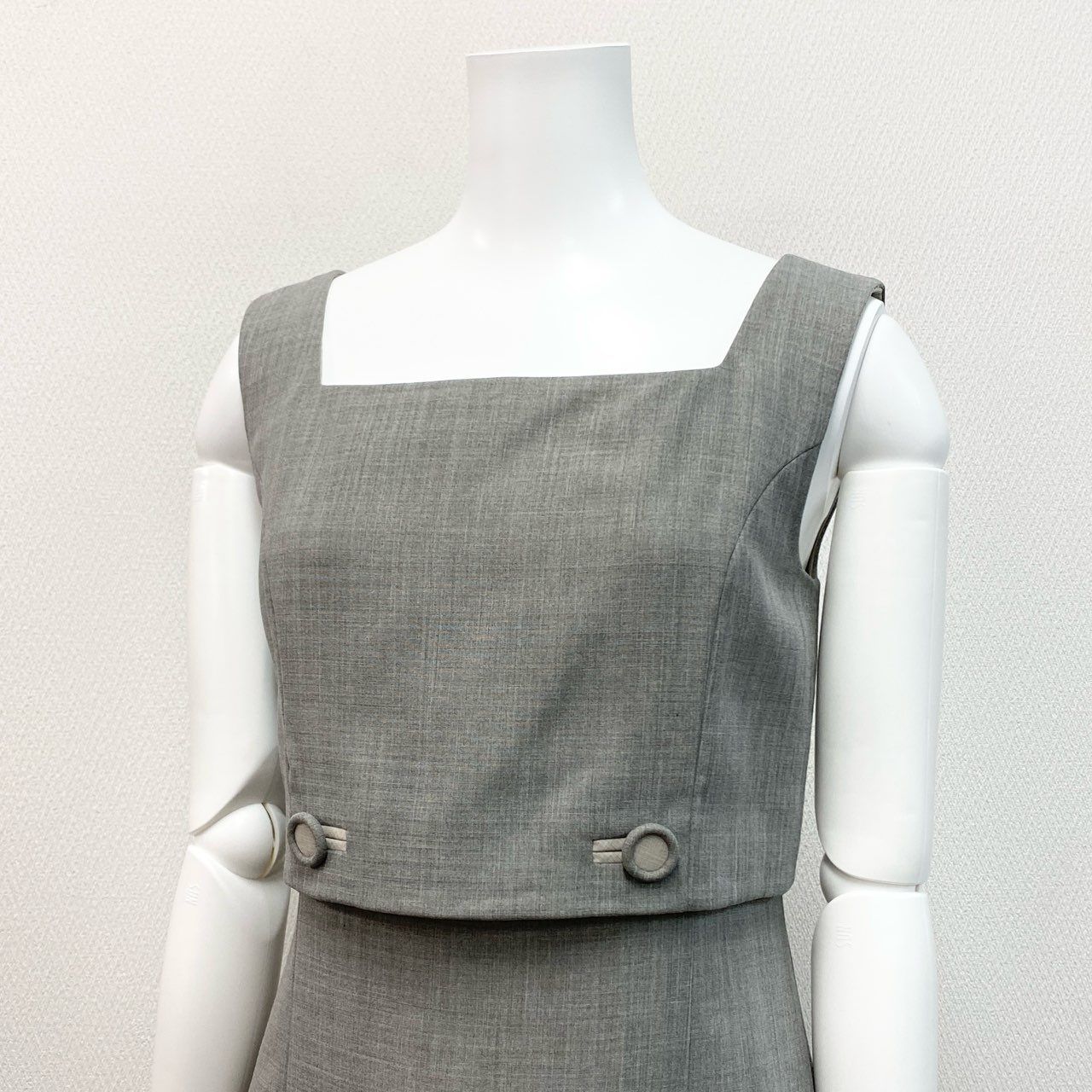 65k4 FOXEY フォクシー ノースリーブワンピース ドレスワンピース