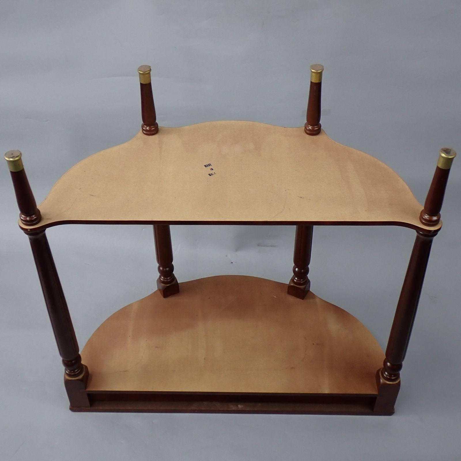 半月 コンソールテーブル 木製 アンティーク調 サイドテーブル 引き出し付き 30 家具・インテリア 半月 コンソールテーブル 木製