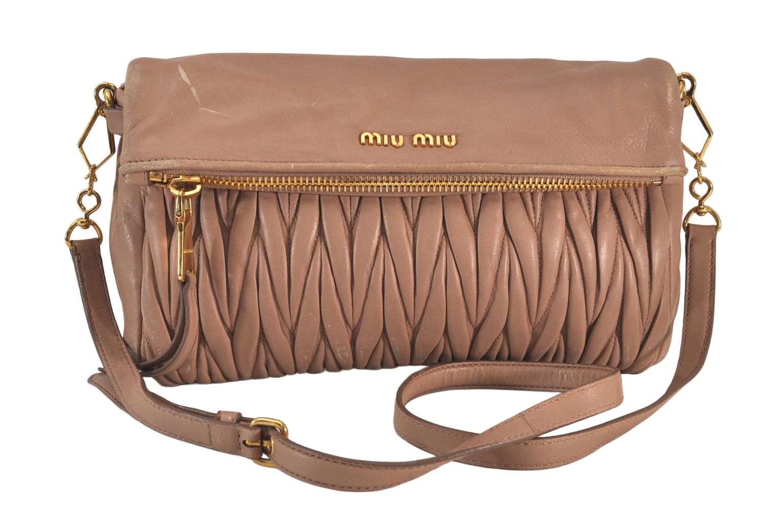 MIUMIU ミュウミュウ マトラッセ レザー 2Way ショルダー