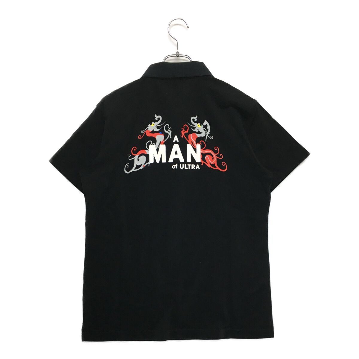 Dance With Dragon - coco 中古 ダンスウィズドラゴン DANCE WITH DRAGON メンズ 半袖ポロシャツ 3(L) 黒 ブラック  “A MAN of ULTRA”コラボ 中古 メンズ ダンスウィズドラゴン DANCE WITH DRAGON 半袖