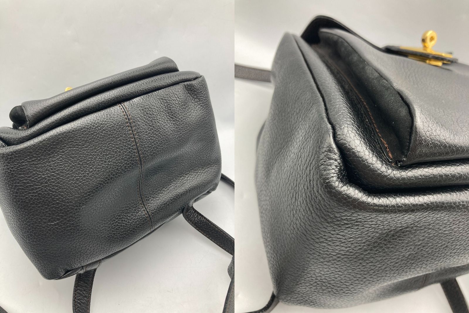 美品 PELLE BORSA ハンドルバッグ ショルダーバッグ リュック 3WAY 