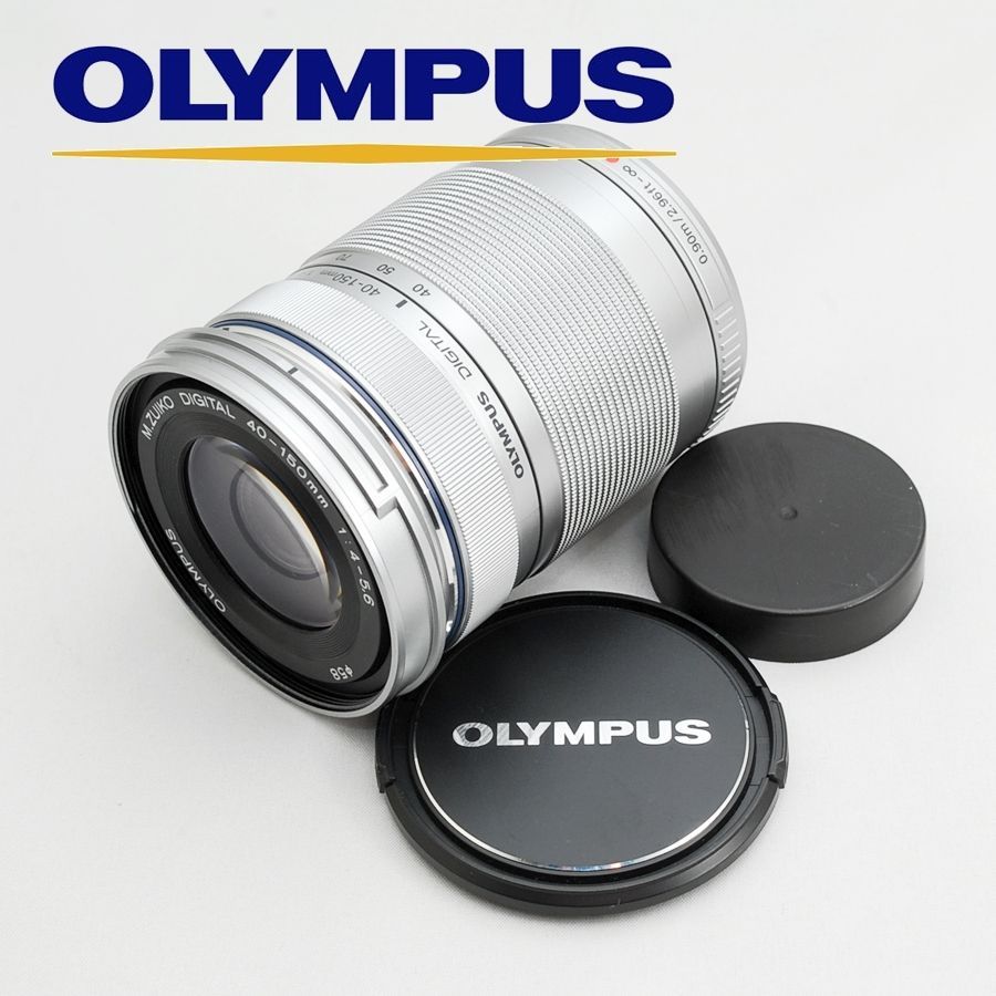 OLYMPUS 40-150mm F4.0-5.6 R 望遠レンズ シルバー - レンズ(ズーム)