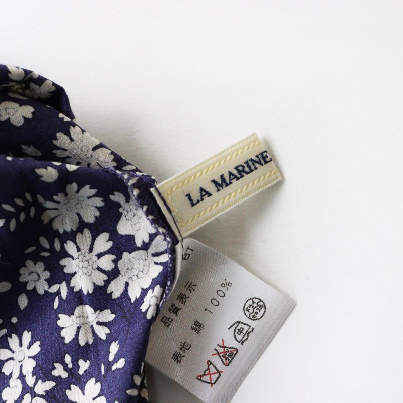 LA MARINE FRANCAISE 半袖チュニック　リバティ柄　未使用品 美品 マリンフランセーズ LA MARINE FRANCAISE リバティカペル