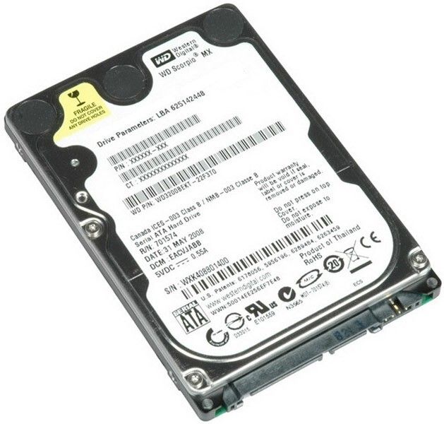 250 GB SATA-II Western Digital Internal HDD 5400rpm 2.5 Laptop Hard Drive