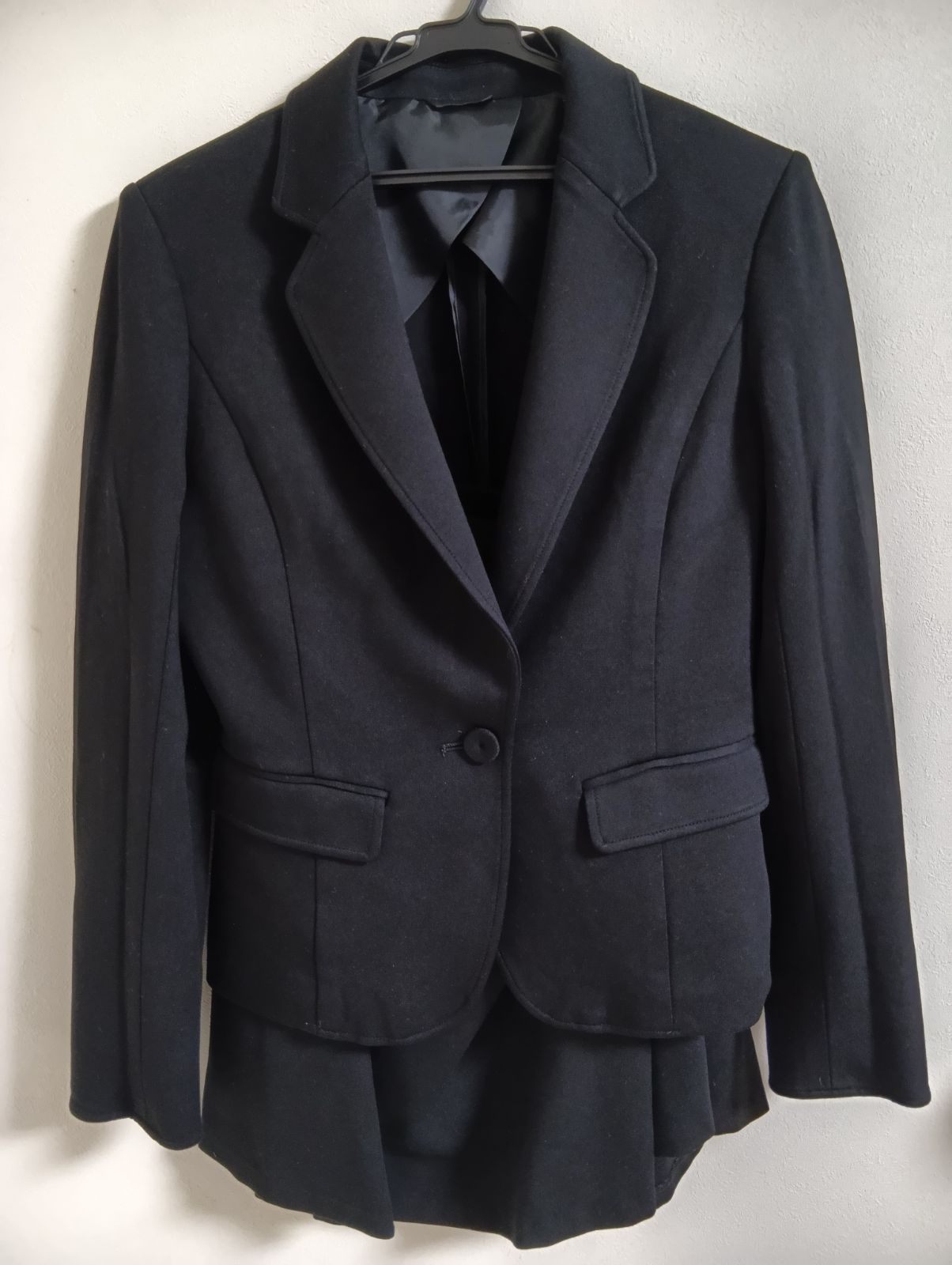 42 ブラック ビジネススーツ ジャケット-スカートセット destyle