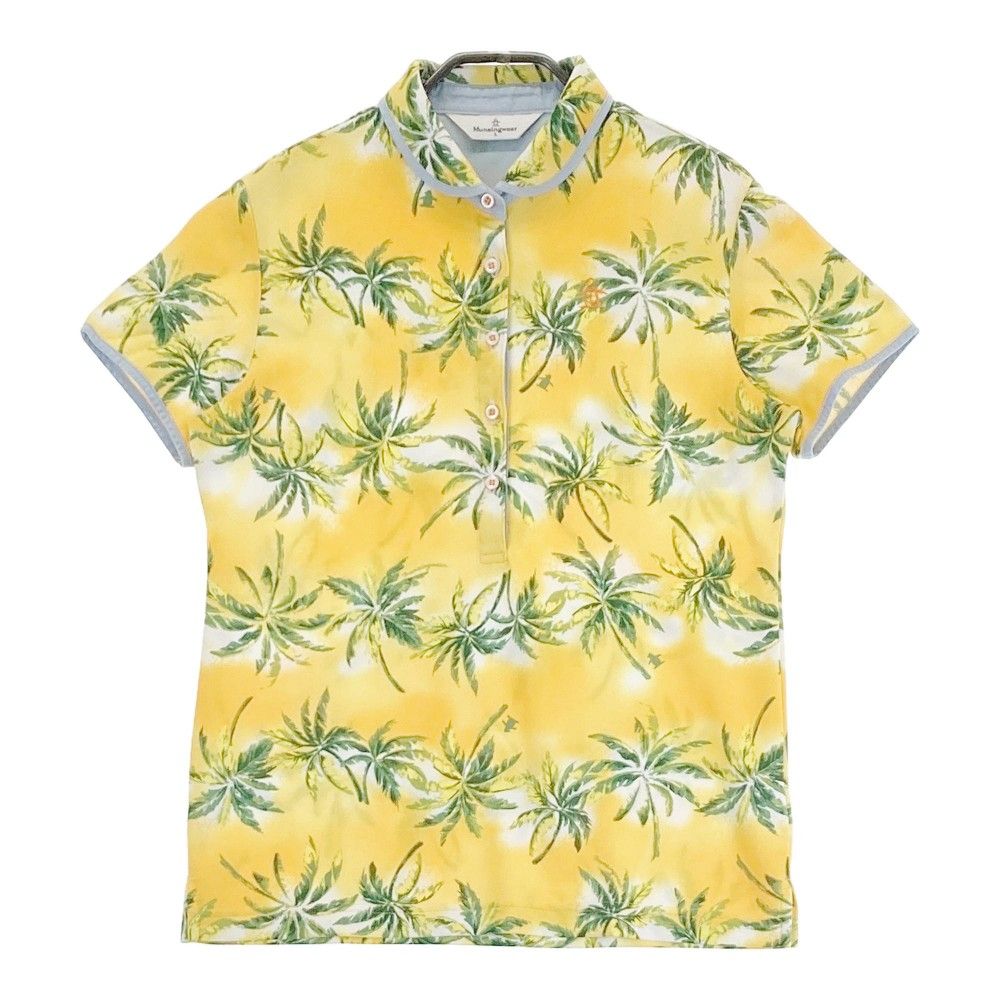 Munsingwear マンシングウェア 半袖ポロシャツ イエロー×白 胸