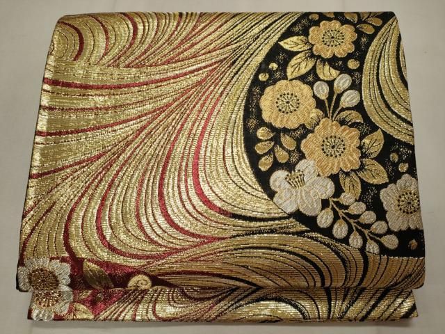 平和屋着物◎六通柄袋帯 辻が花 黒地 金銀糸 正絹 逸品 CAAT7900oy Yahoo!