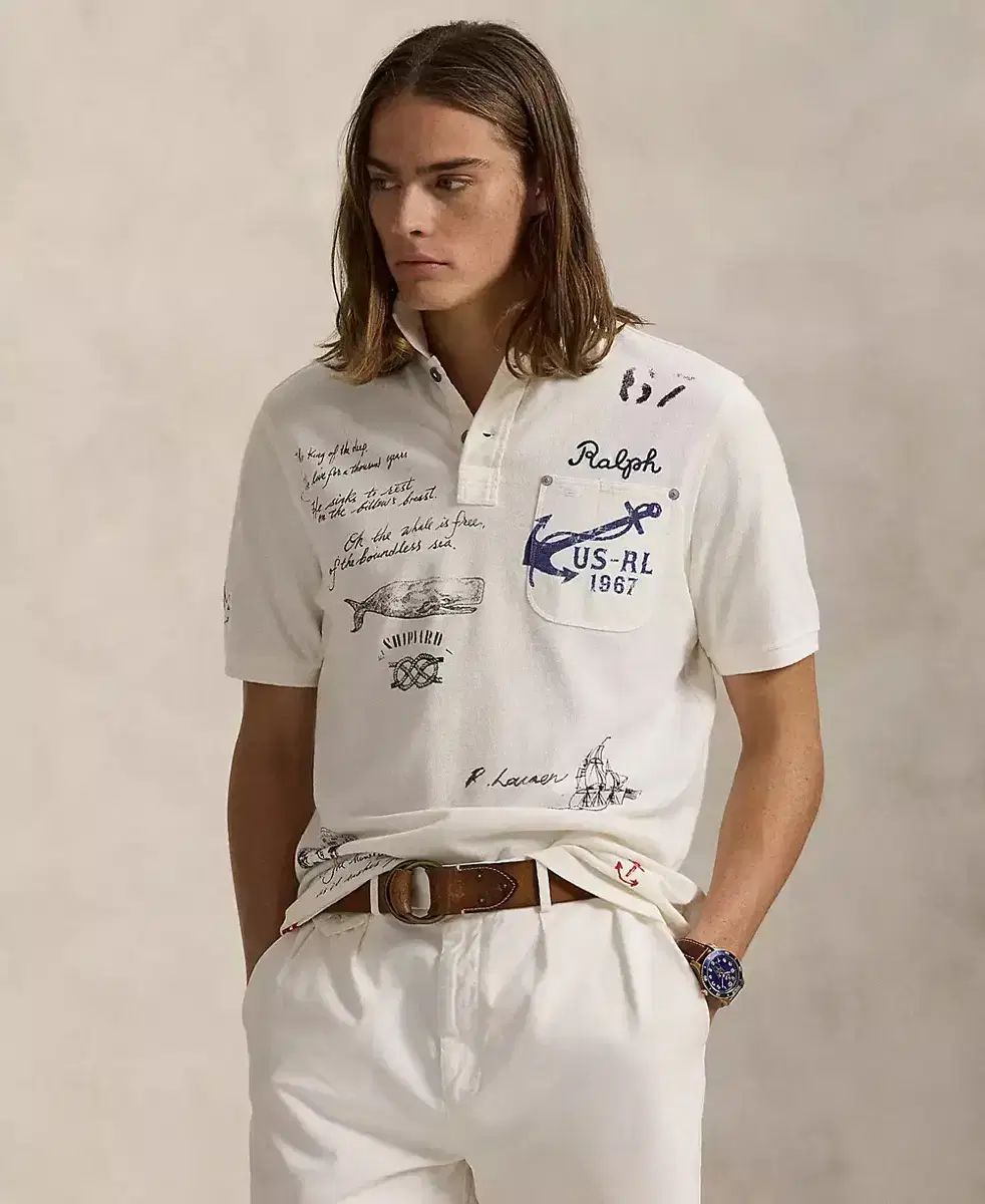 ポロ Ralph Lauren ラルフローレン メッシ グラフィック シャツ