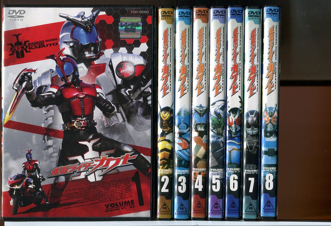 【合計13枚セット】仮面ライダーカブト　DVD全巻セット　全12巻+劇場版　映画 DVD 仮面ライダーカブト 全12巻＋劇場版 計13巻セット/DVD レンタル