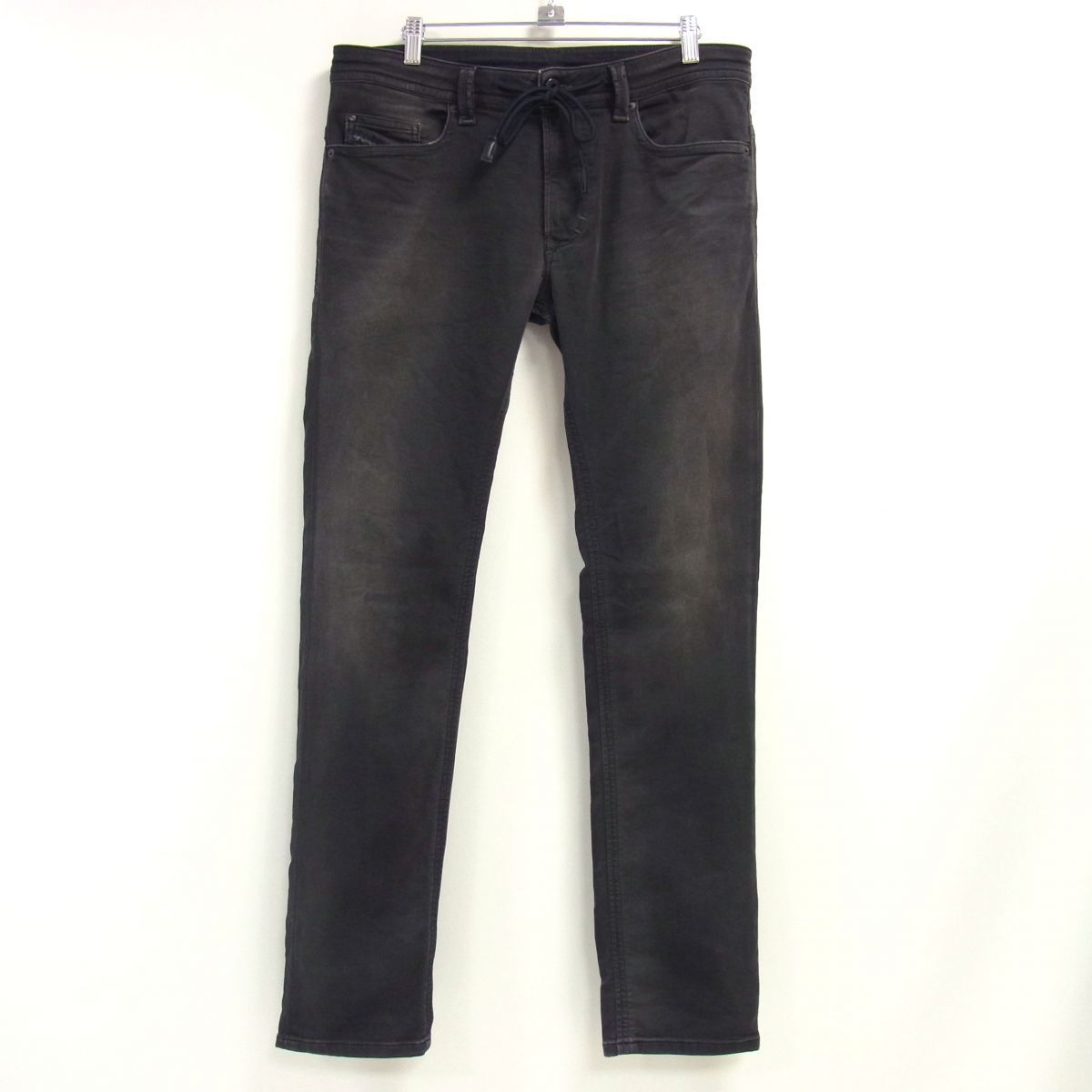 ✨美品✨DIESEL THAVAR-NE JOGG ジョグジーンズ デニム　濃紺 DIESEL ディーゼル ジョグジーンズ 36 スェットデニム THOMMER紺