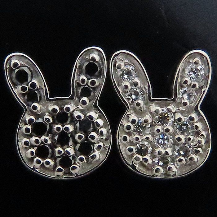 Ponte Vecchio ポンテヴェキオ うさぎモチーフ ピアス ダイヤモンド  