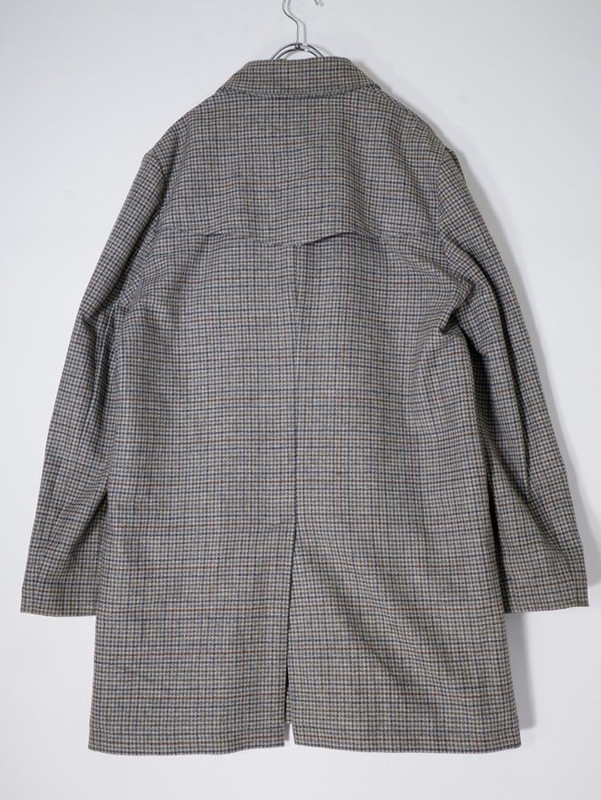 【オシャレ】A.P.C アーペーセー　ステンカラーコート　ウール　比翼仕立て A.P.C.アーペーセーAPC MAC COAT 千鳥格子ウールツイード 比翼