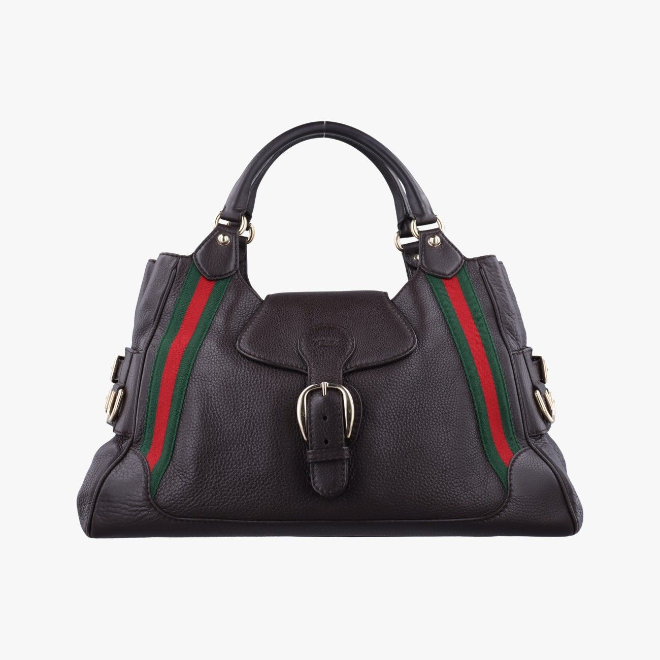 グッチGucciペブルド ヘリテージブラウンレザー247599H7326678