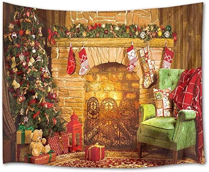SiSe9 クリスマス 装飾品 タペストリー 背景 ファッション 壁掛け インテリア 多目的 パーティルーム リビングルーム 個性的 プレゼント 人気 200 x 150 cm( 多色，  200 x 150 cm)