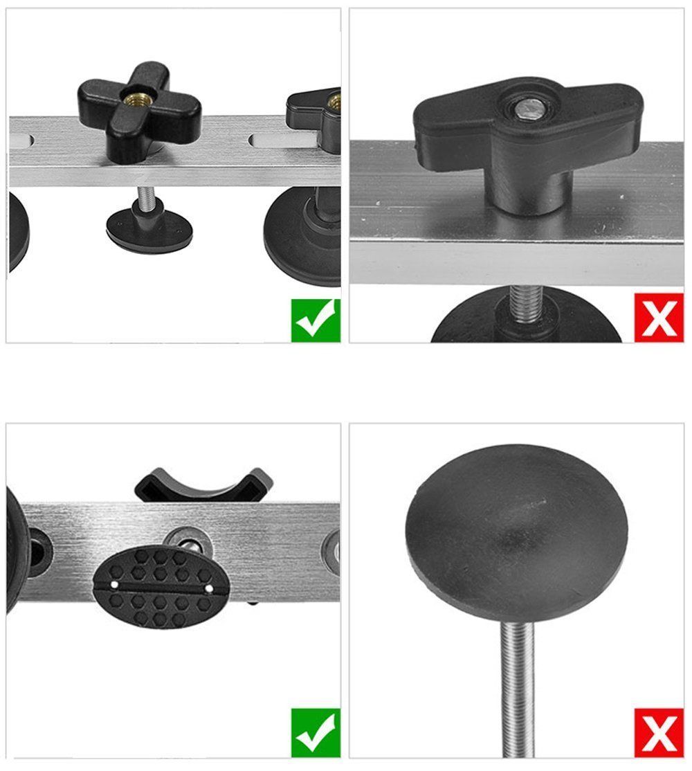 新品 DIY修理工具 修復工具 車の凹み直し ブリッジ型引っ張り工具 デントリペアツール シルパー Manelord