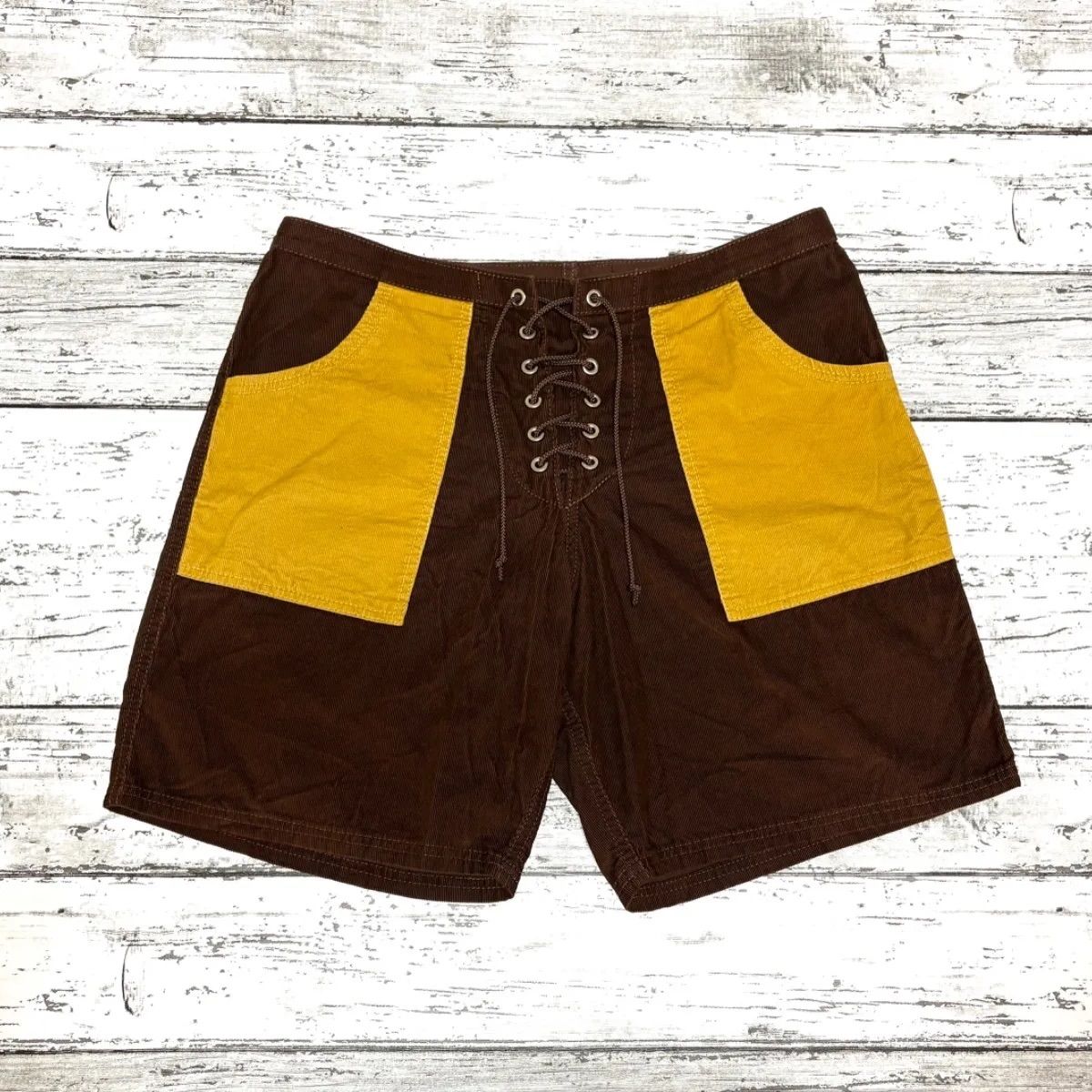 subculture ショーツ サブカルチャー sc subculture SC ORDUROY SURF SHORTS / BROWN