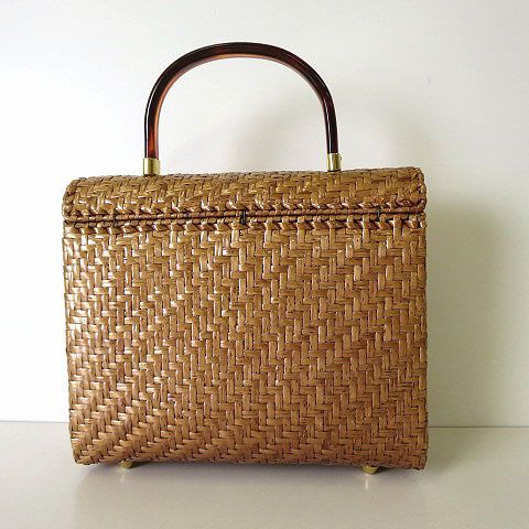 ランセル LANCEL バッグ かごバッグ ラタン 籐 編み込み