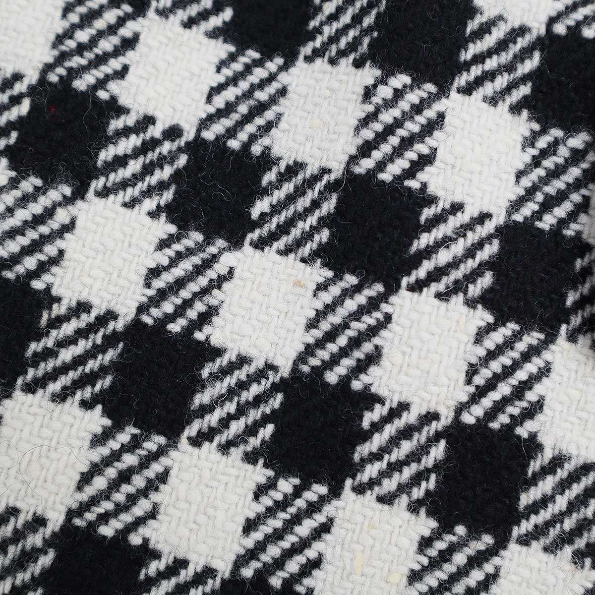 安全性のある J-M DAVIDSON ジェイアンドエムデヴィッドソン チェックケープコート ブラック ホワイト 8