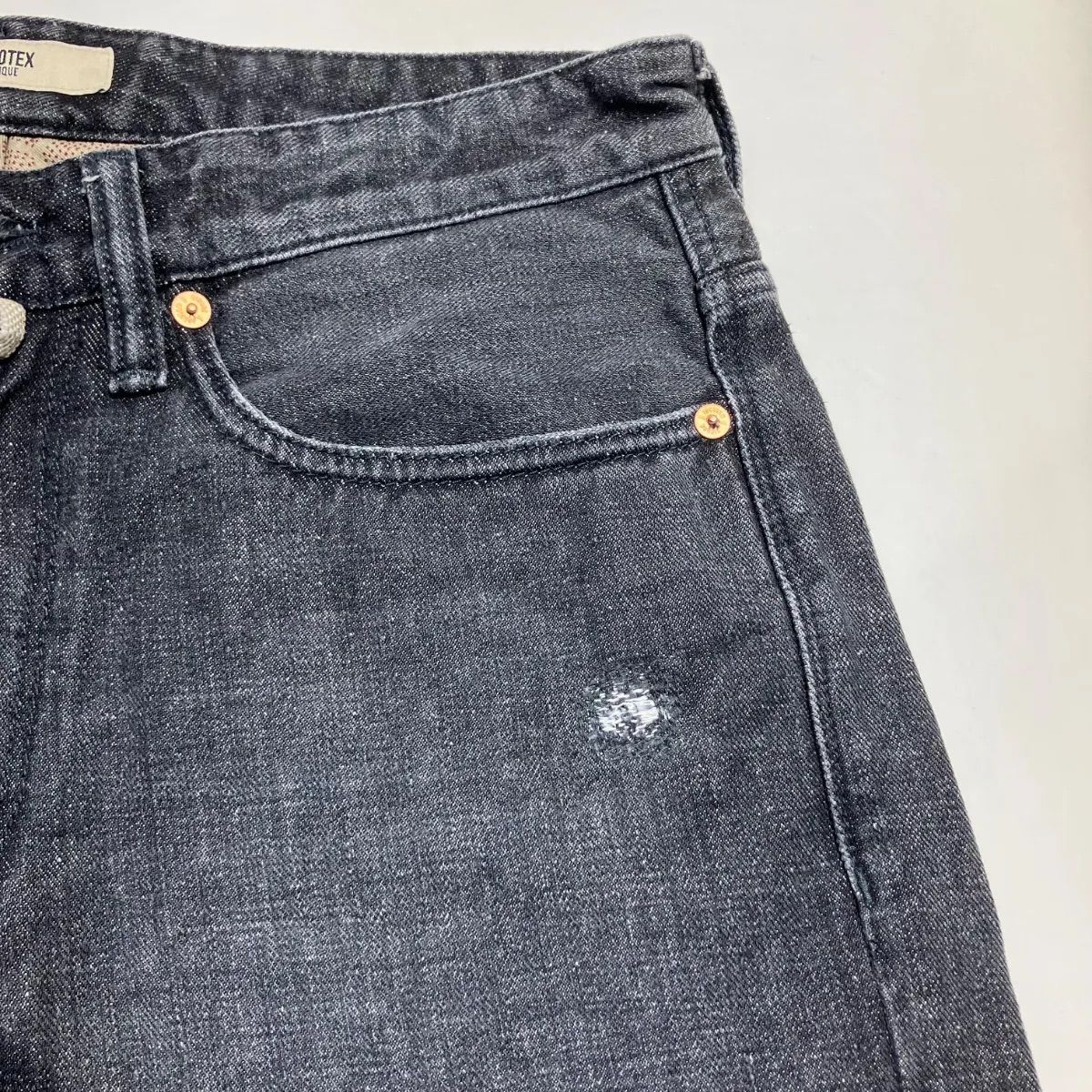 INCOTEX インコテックス CINQUE ブラックデニムパンツ サイズ31 