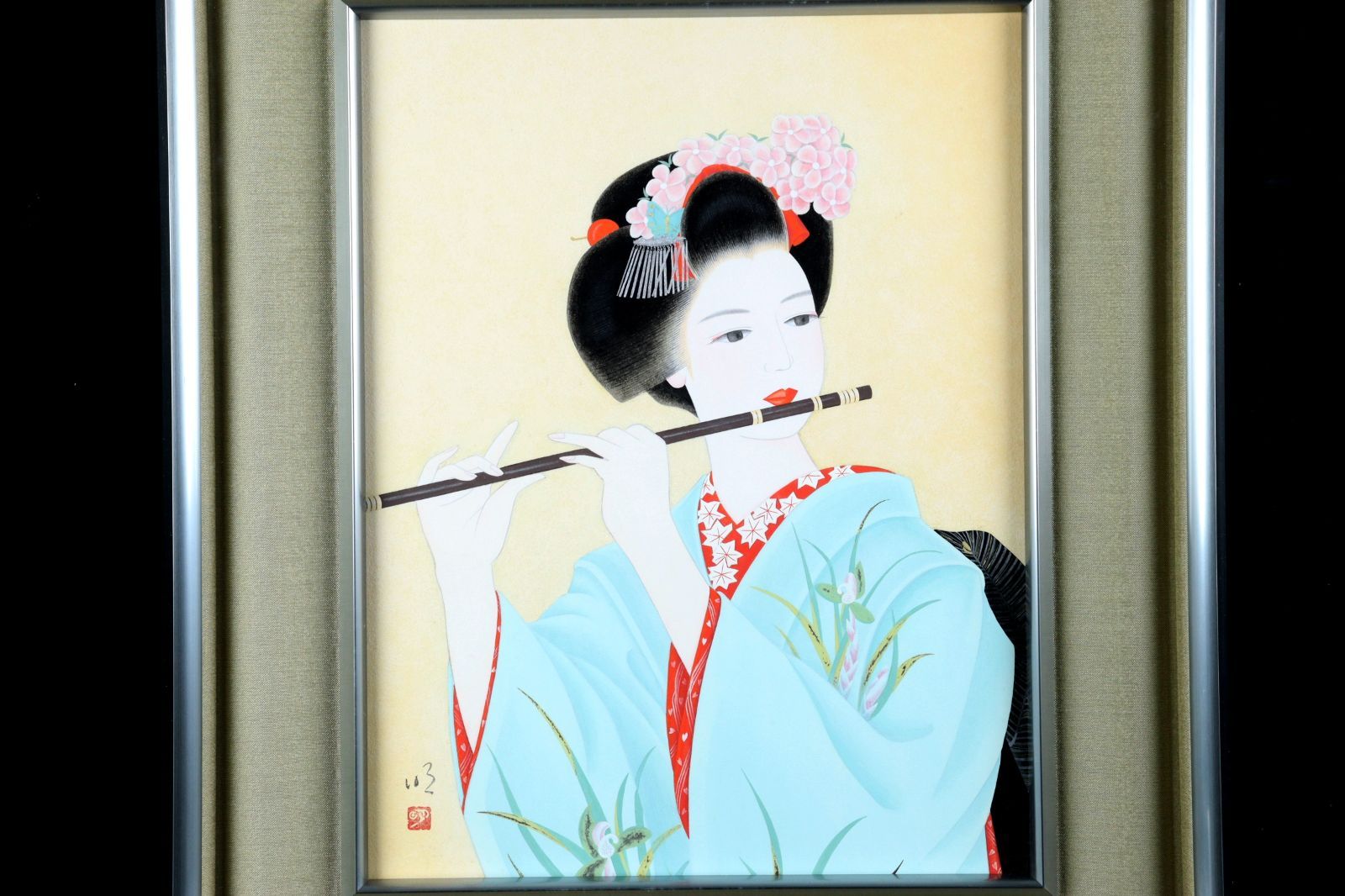 作者不詳 共シール 日本画 和紙 肉筆画 美術 芸術 絵画 アート