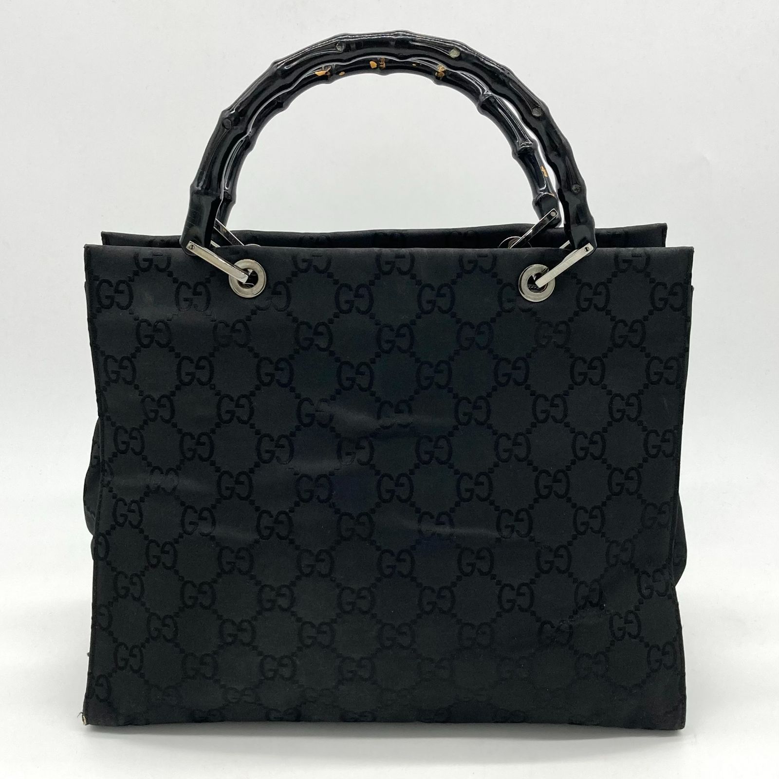 ▽GUCCI/グッチ バンブー GG柄 ハンド トート バッグ 002・1010 