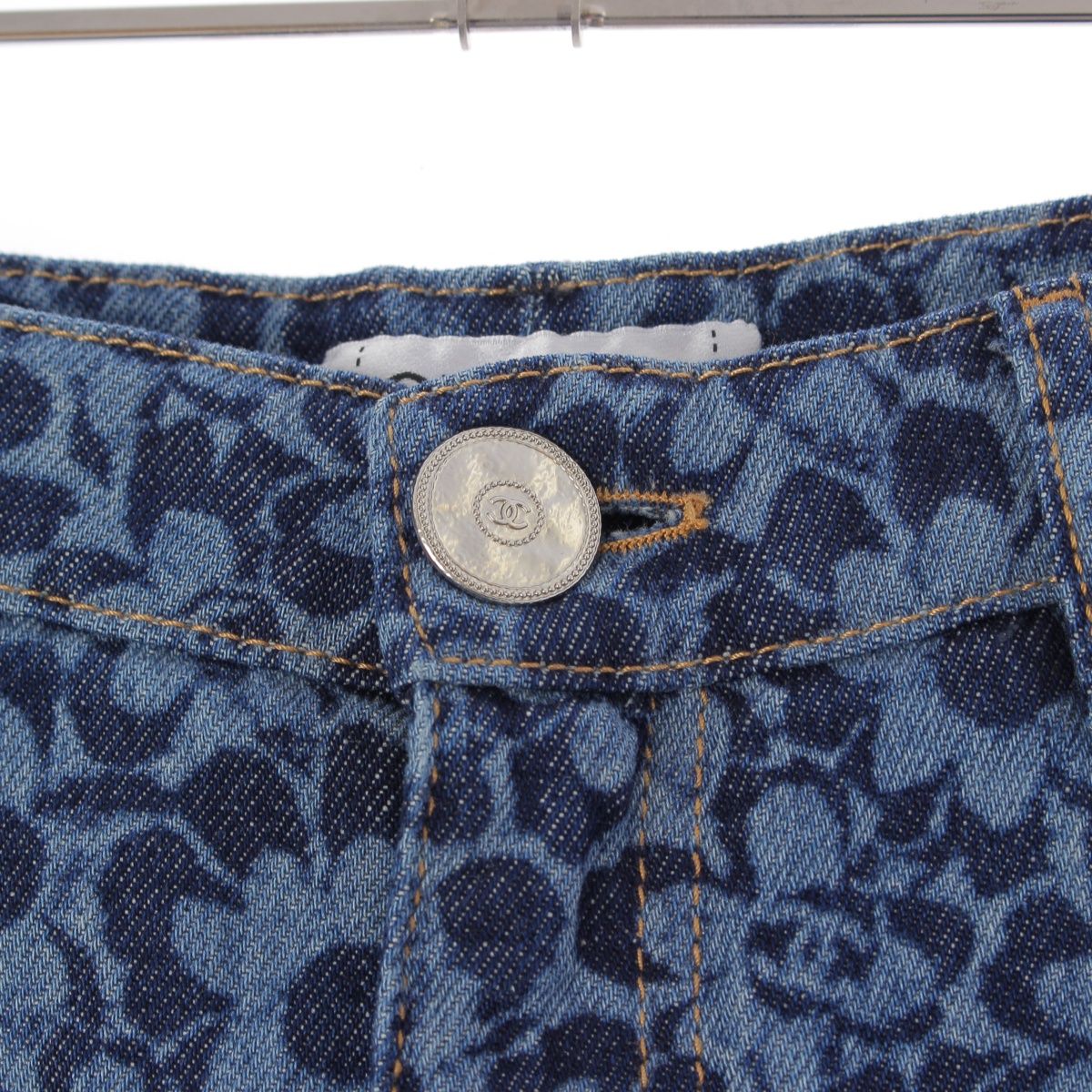 シャネル 24SS フラワータイダイデニム ココマーク コットン