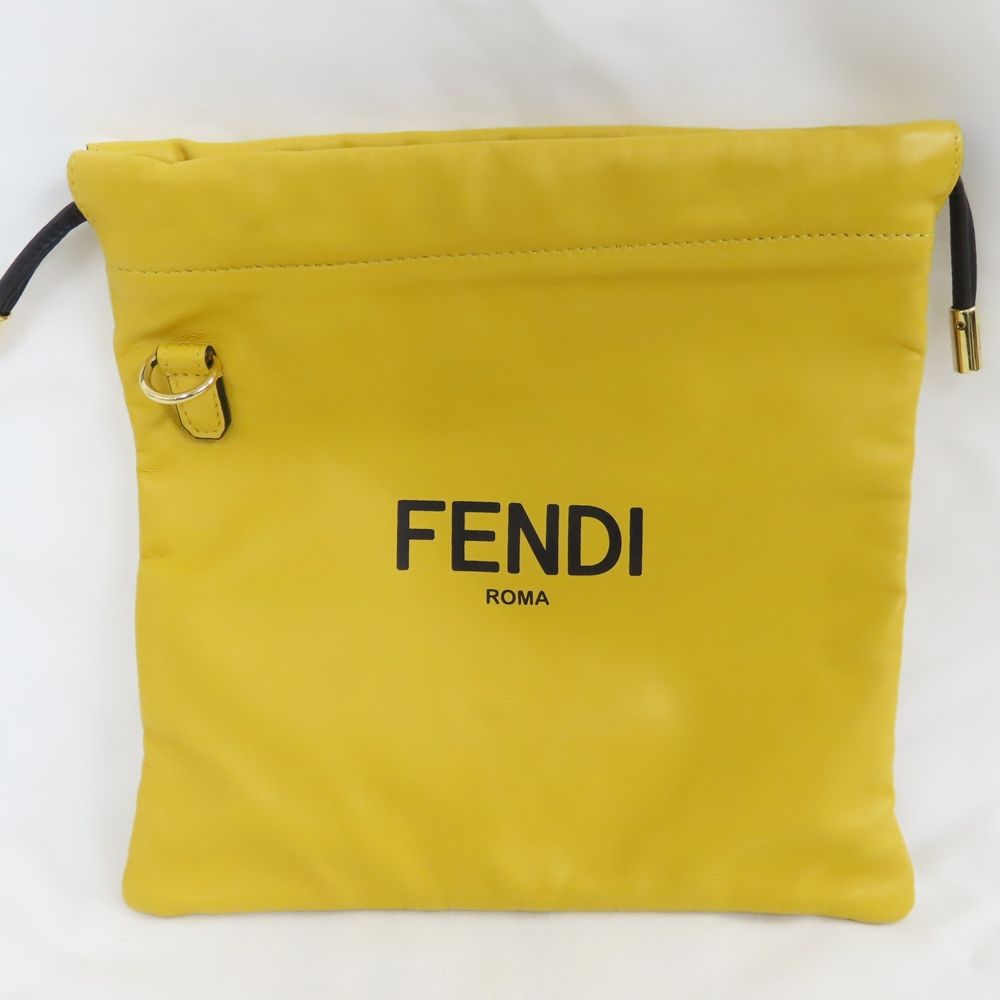 Ts794741 フェンディ ショルダーバッグ ロゴ スリムクラッチ スモール  